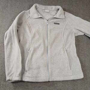 Columbia Fleece Jacket Womens XXL Gray Full Zip Benton Springs XL6578